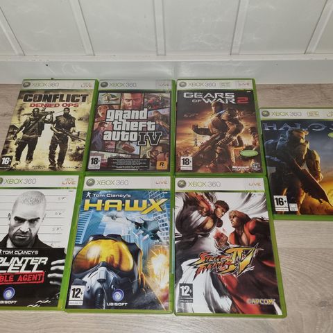 Diverse Xbox 360 spill til salgs