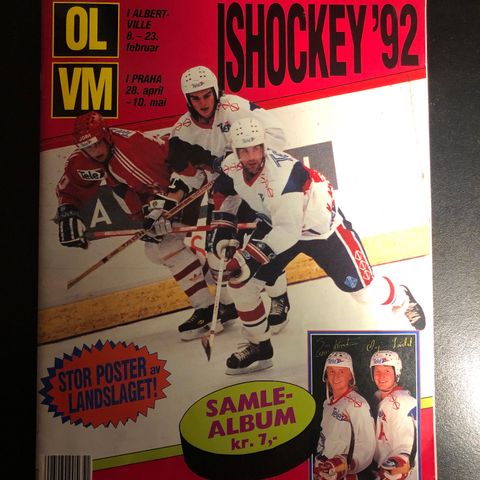 Semic 1992 ishockey VM 92 komplett album i meget god stand Gretzky mf.