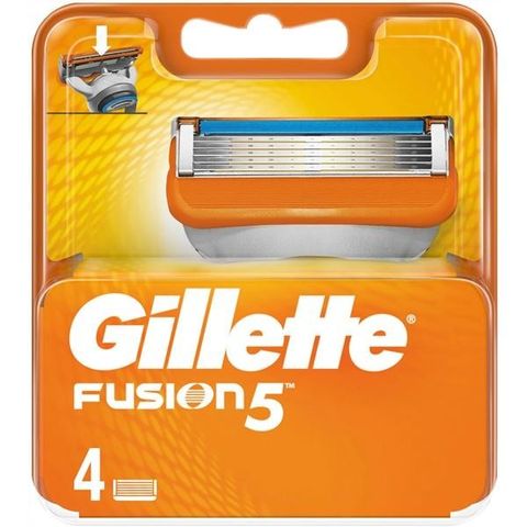 Uåpnet - Gillette Fusion 5 Barberblad Razor Blades 4-pack