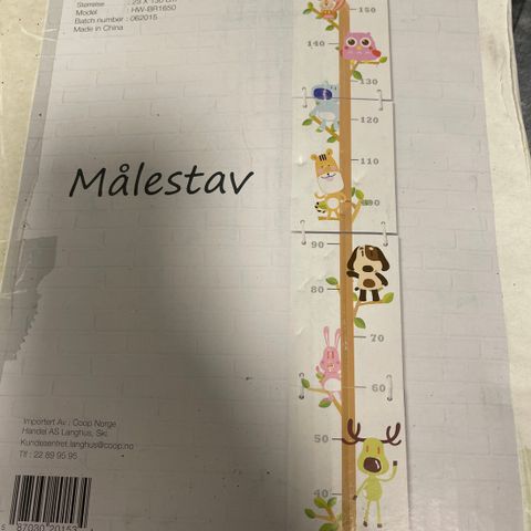 Målestav for måling av barn