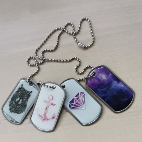 Dog tags halskjede.