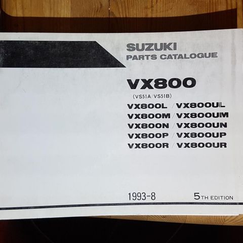 Suzuki VX 800 delekatalog .