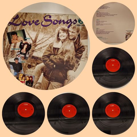 VINTAGE/RETRO LP-VINYL DOBBEL "LOVE SONGS 2 - 1989"