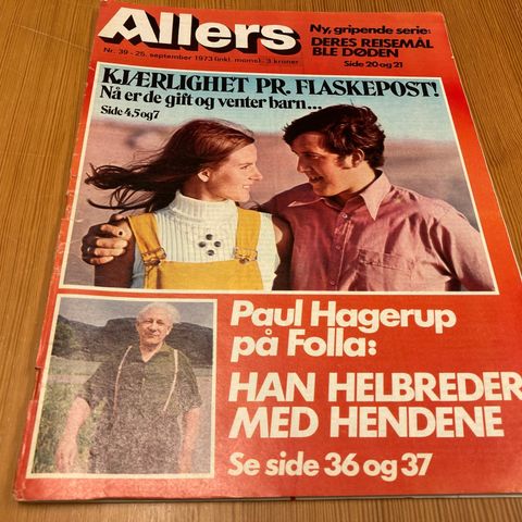 ALLERS Nr. 39 - 1973 - " LIDARTUNET " I VALDRES