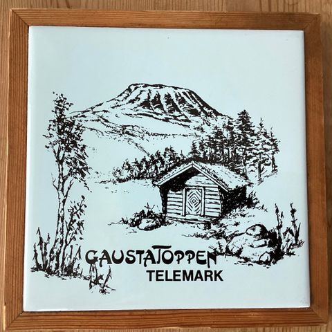 1 flott, annerledes underslag «GAUSTATOPPEN TELEMARK»som motiv. 17 cm