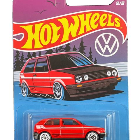 Hot Wheels Rød Volkswagen Golf MK2