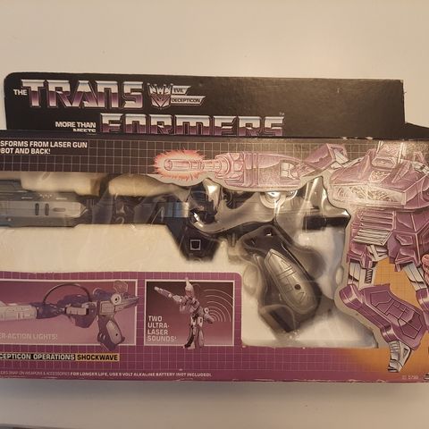 Shockwave transformers G1 original komplett i eske