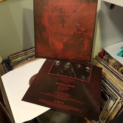 The Order of Apollyon moriah red color vinyl numbert