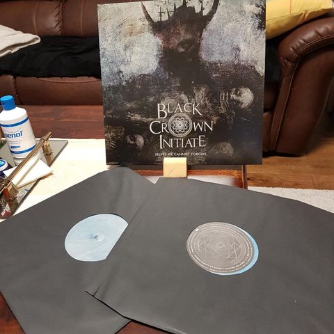 Black Crown Initiate selves we cannot forgive 2lp light blue splatter  etched