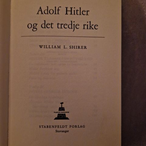 Adolf Hitler og det tredje rike - William L. Shirer