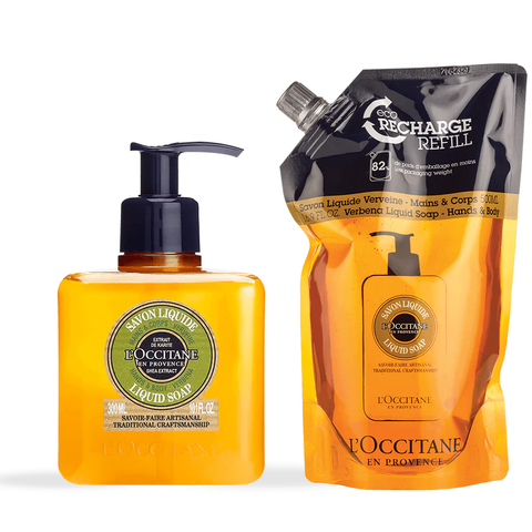 L'occitane Liquid Soap Shea Verbena Duo