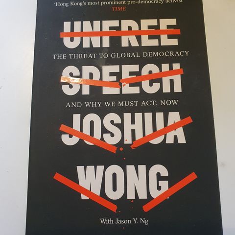 Unfree speech. Joshua Wong