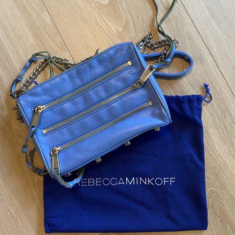 Rebecca Minkoff Mini 5 Zip Electric Blue Cross Body Bag