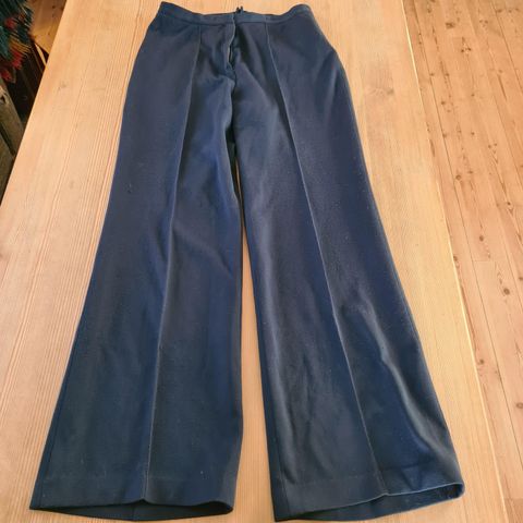 Vintage/retro Vinetta mørk blå bukse med sleng, 42