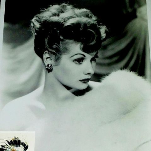 LUCILLE BALL SORT/HVIT FOTO