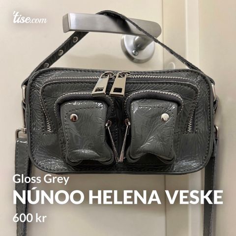 Núnoo Helena Gloss Grey veske