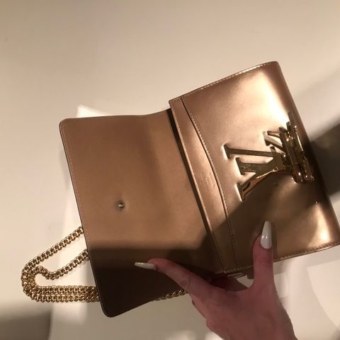 Louis Vuitton Alma Patent Bronze Gold