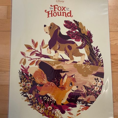 The Fox and the Hound print av Teagan White