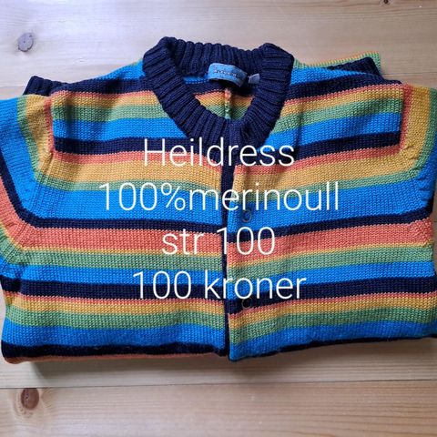 Ulldress og ulljakke str 100-110