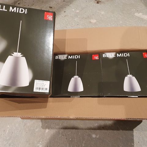 BELL MIDI PENDEL SORT/HVIT 10W LED