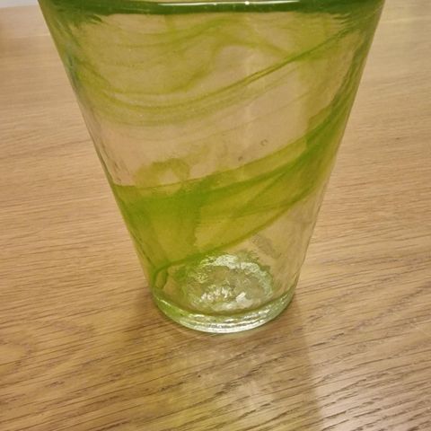 Kosta Boda glass, grønn.