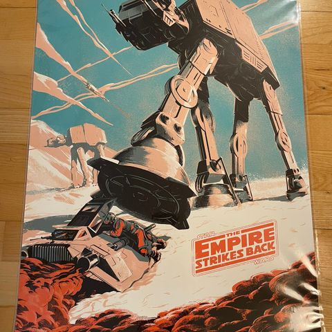 Star Wars The Empire Strikes Back print av Juan Esteban Rodriguez