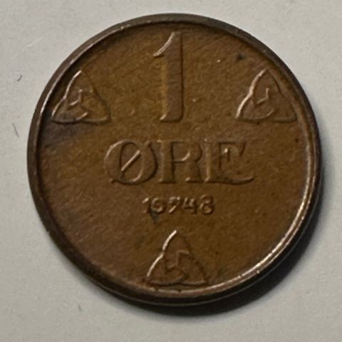 1 øre  1948 Pen (2162 V)