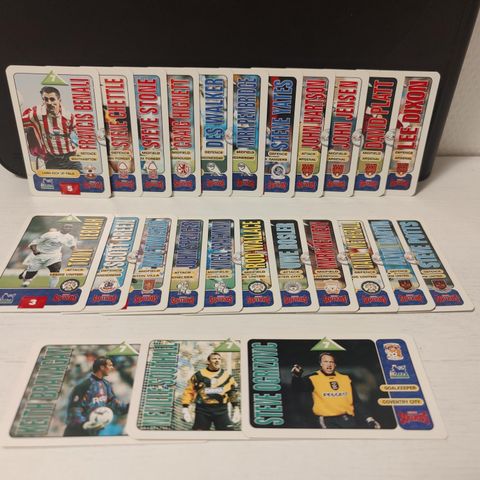 1996 Hasbro Subbuteo Squads Lot (25x kort)