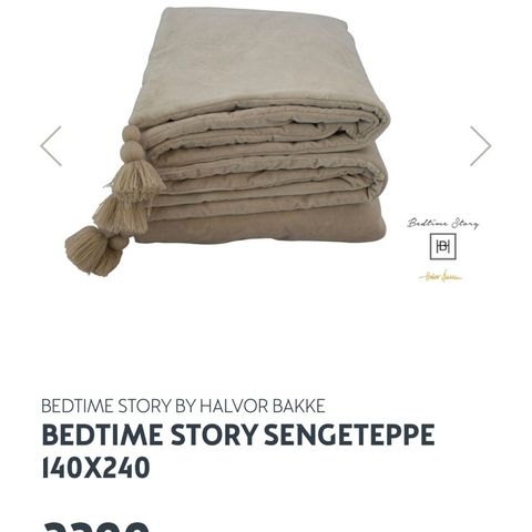 Bedtime Story Sengeteppe