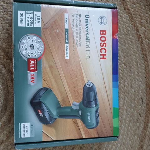 Bosch universalldrill 18v