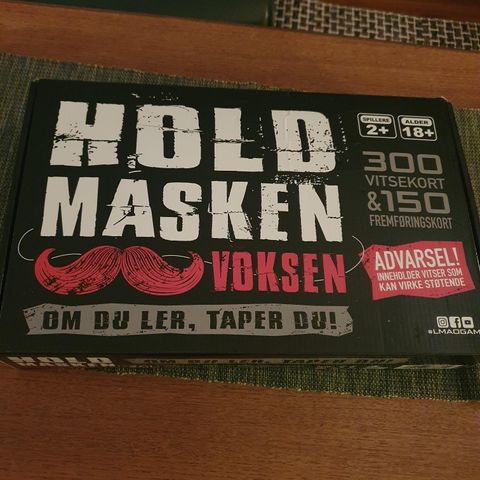 'Hold Masken Voksen' brettspill selges i Oslo