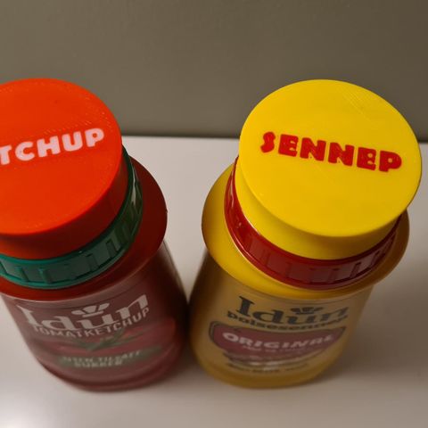 Opp/ Ned kork adapter til Idun Ketchup- / Sennepsflasker