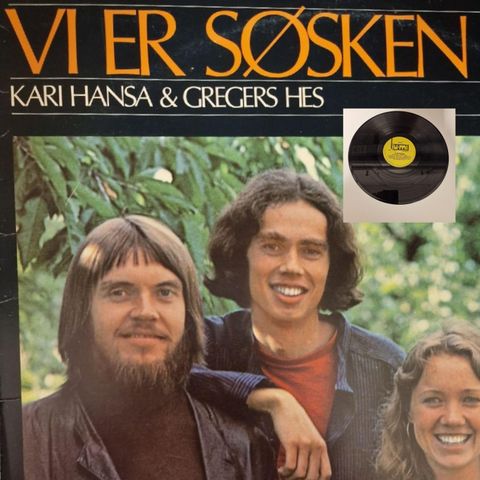 VINTAGE/RETRO LP-VINYL "VI ER SØSKEN/KARI HANSA & GREGERS HES 1978"