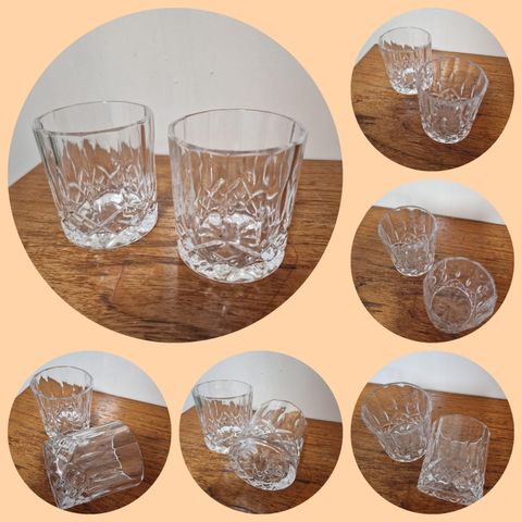 TO NYDELIG WHISKYGLASS