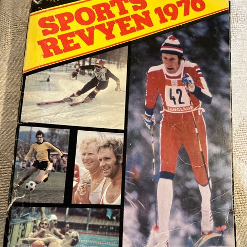 SPORTSREVYEN 1976 - PEN BOK, LITT SKADET I RYGGEN