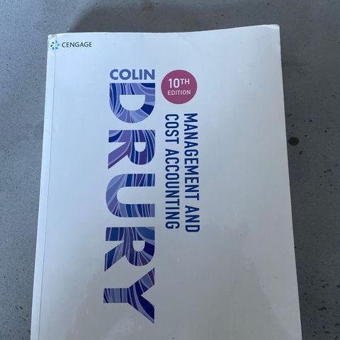Management and Cost Accounting, 10th edition
