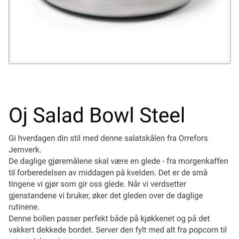 Salatbolle fra Orrefors