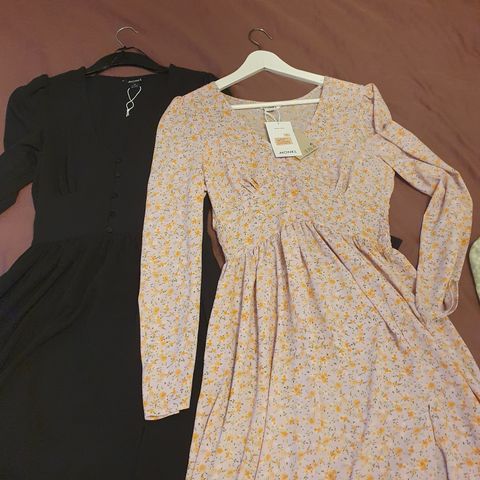 Nye lange kjoler fra Monki og H&M 34 / 36