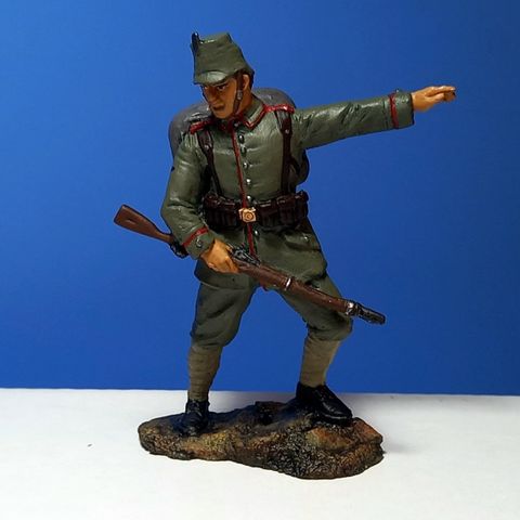 Tinnfigur 54 mm.  Underoffiser, Tyskland, Første verdenskrig