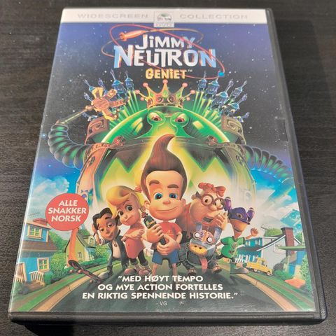 Jimmy Neutron Geniet. Dvd. Norsk tekst