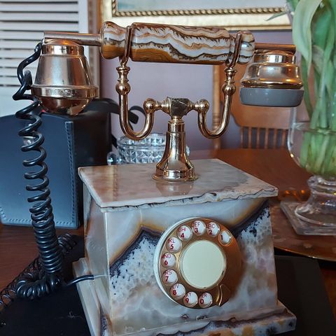 Vintage onyx telefon