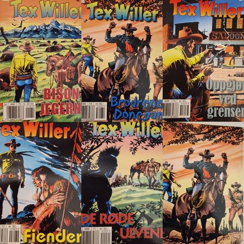 TEX WILLER NR. 470-471-472-473-474 SELGES SAMLET - 2004