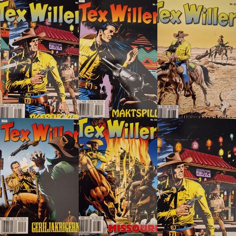 TEX WILLER NR. 531-532-533-534-555 SELGES SAMLET - 2010