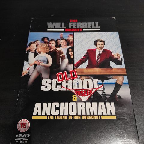 Old School & Anchorman. Will Ferrell bok set.