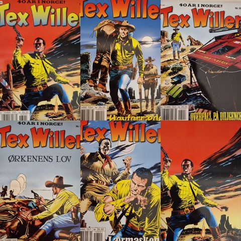 TEX WILLER NR. 551-552-553-554-555 SELGES SAMLET - 2011