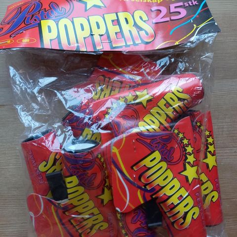 til selskap og fest poppers 25stk