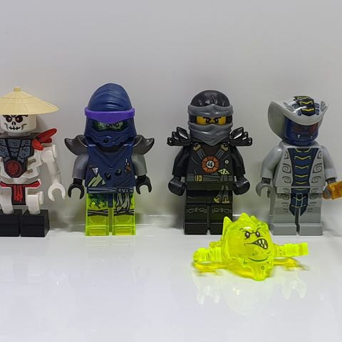 LEGO Ninjago Figurpakke | Cole, Rattla, Frakjaw, Bow Master, Skreemer