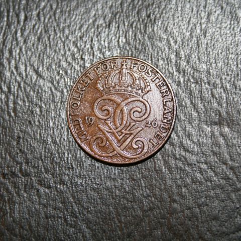 Sverige  2 øre 1926  kr 40,-