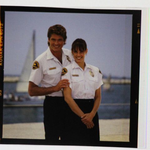 David Hasselhoff & Alexandra Paul Original Baywatch Transparency