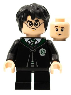 100% Ny Lego Harry Potter minifigur with Slytherin Robe